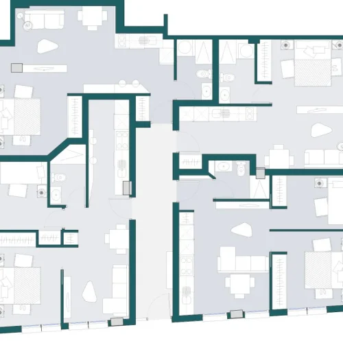 Apartamentos en Juan de Borbón